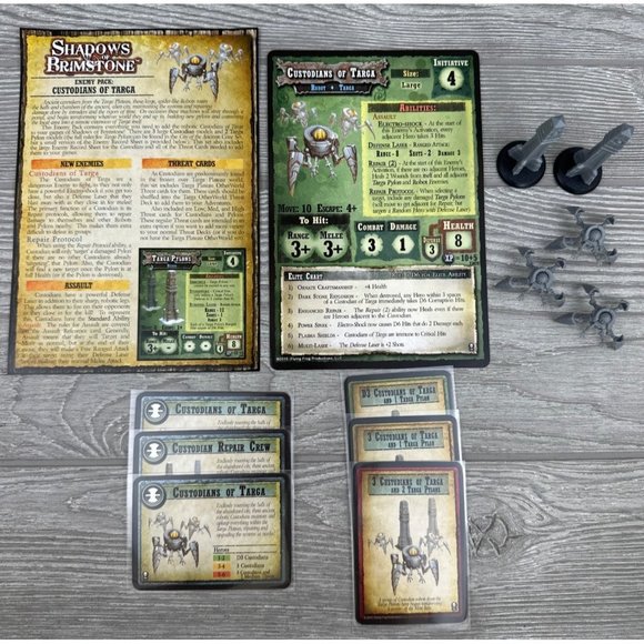 Shadows of Brimstone Custodians of Targa with Targa Pylons Board Game Minis 2015 - Picture 1 of 7